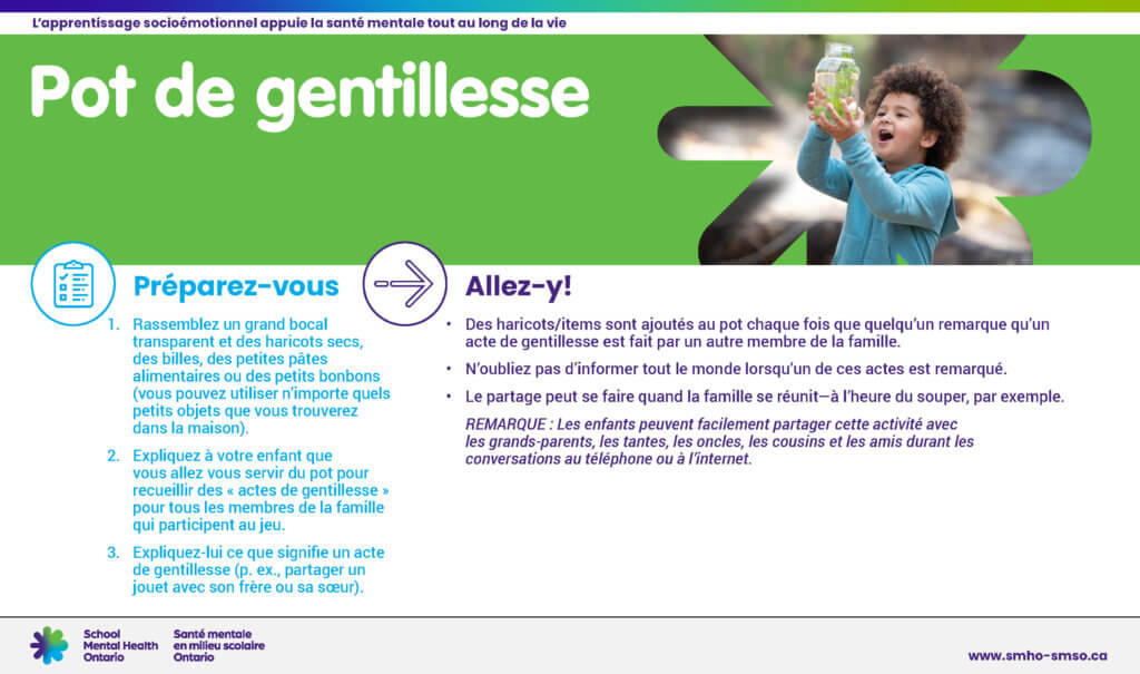 Instructions pour "Pot de gentillesse"