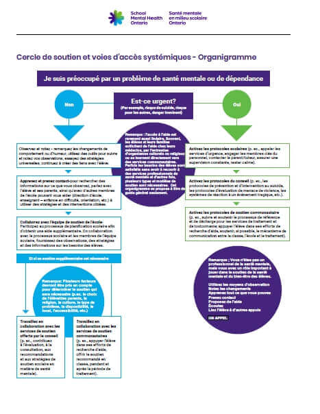 Cercle de soutien et voies dʼaccès systémiques - Organigramme