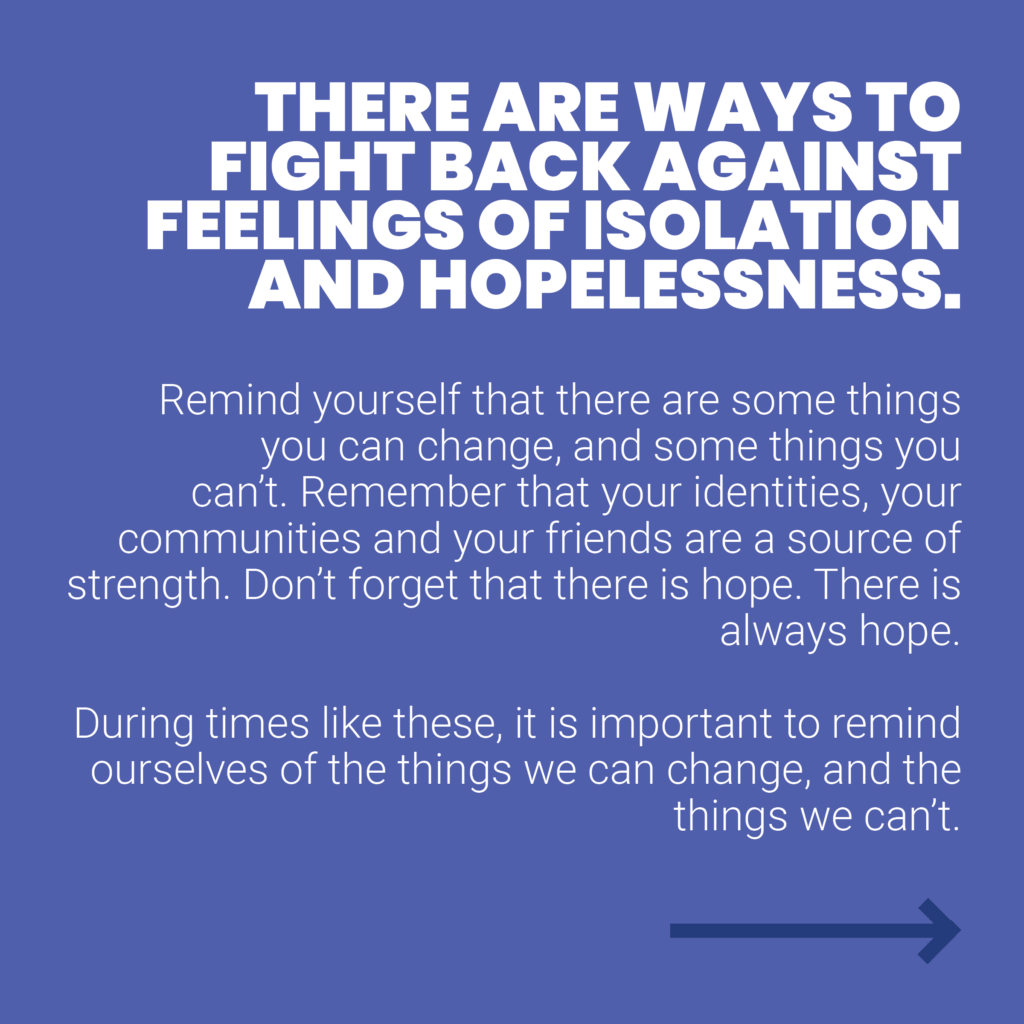 Text about things we can change and things we cannot. A full description follows.