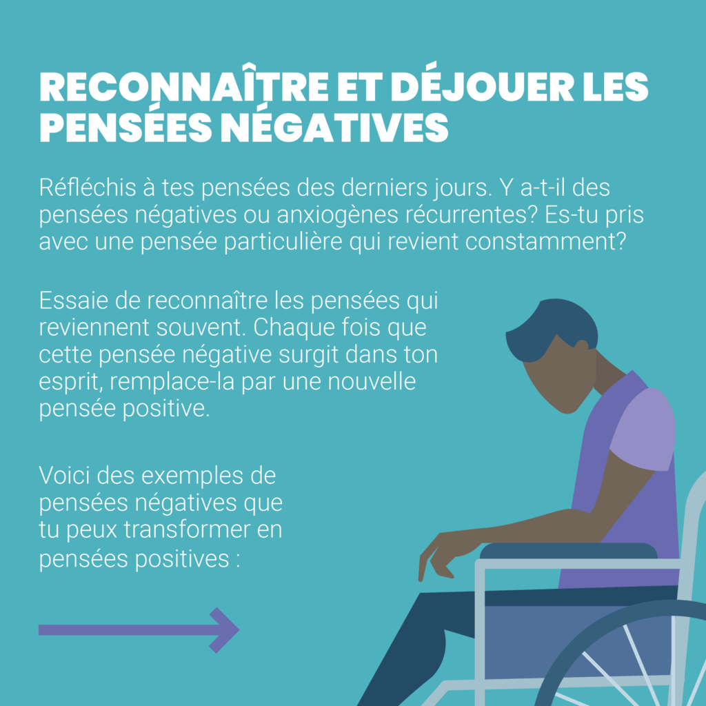 Texte accompagné de l'image d'une personne regardant vers le bas. Une description complète est fournie ci-après.