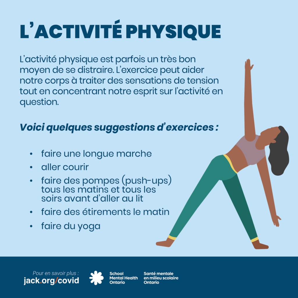 Texte accompagné de l'image d'une personne dans une posture de yoga. Une description complète est fournie ci-après.