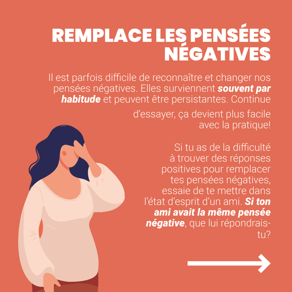 Texte accompagné de l'image d'une personne regardant vers le bas, la main sur le front. Une description complète est fournie ci-après.