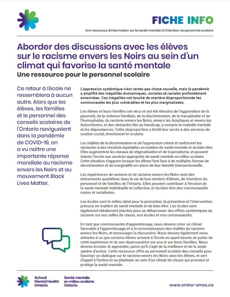 Discussions racisme envers les Noirs