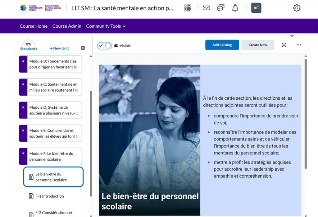 LIT SM - La santé mentale en action, destiné aux directions et directions adjointes des écoles