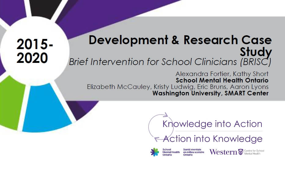 Brief Intervention for School Clinicians (BRISC)