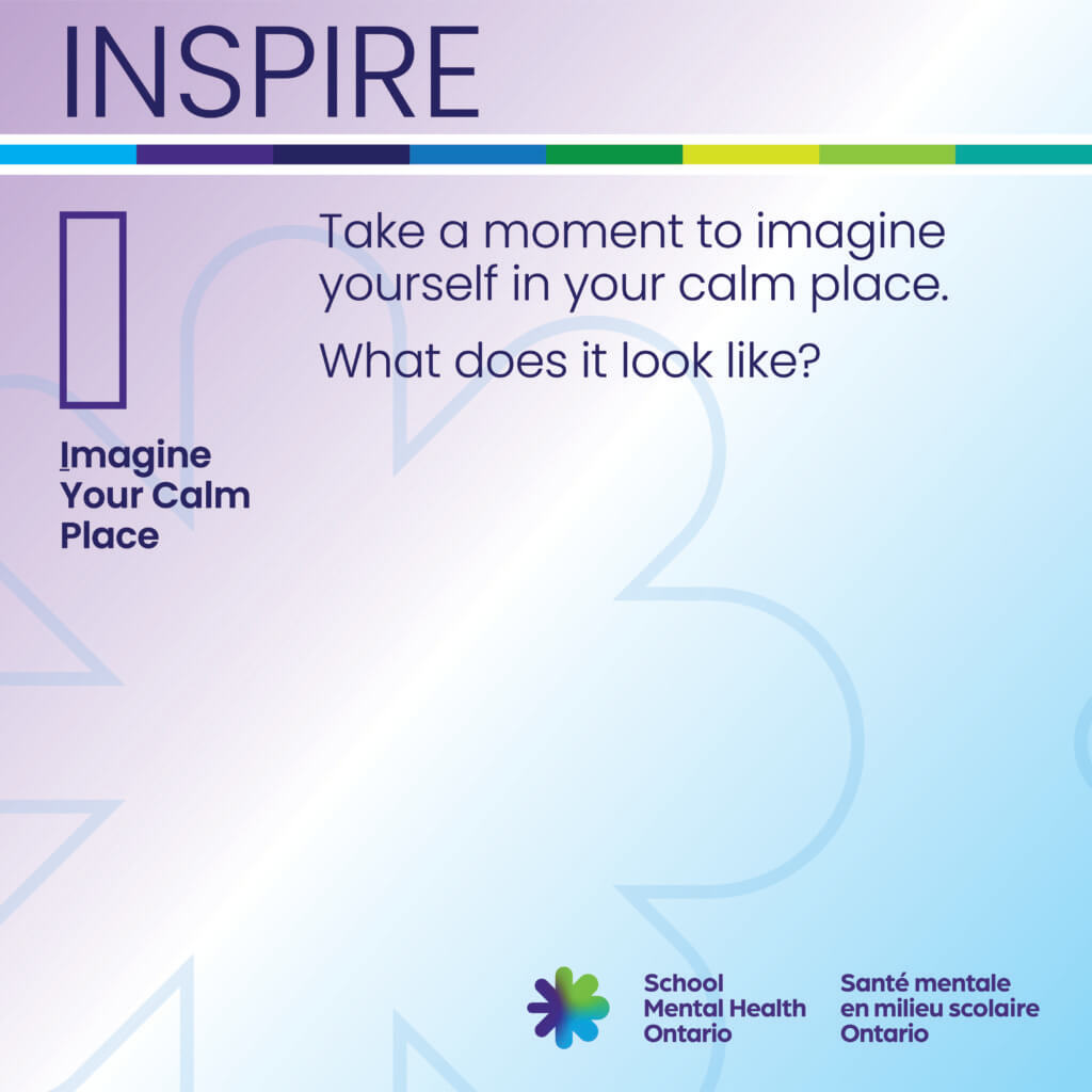 Imagine your calm place text, a full description follows.
