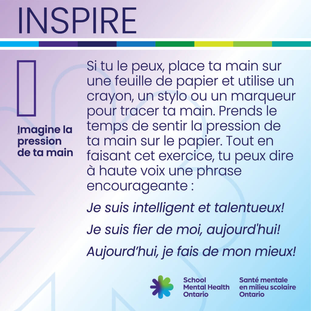 Texte I – Imagine la pression de ta main. Une description complète est fournie ci-après.