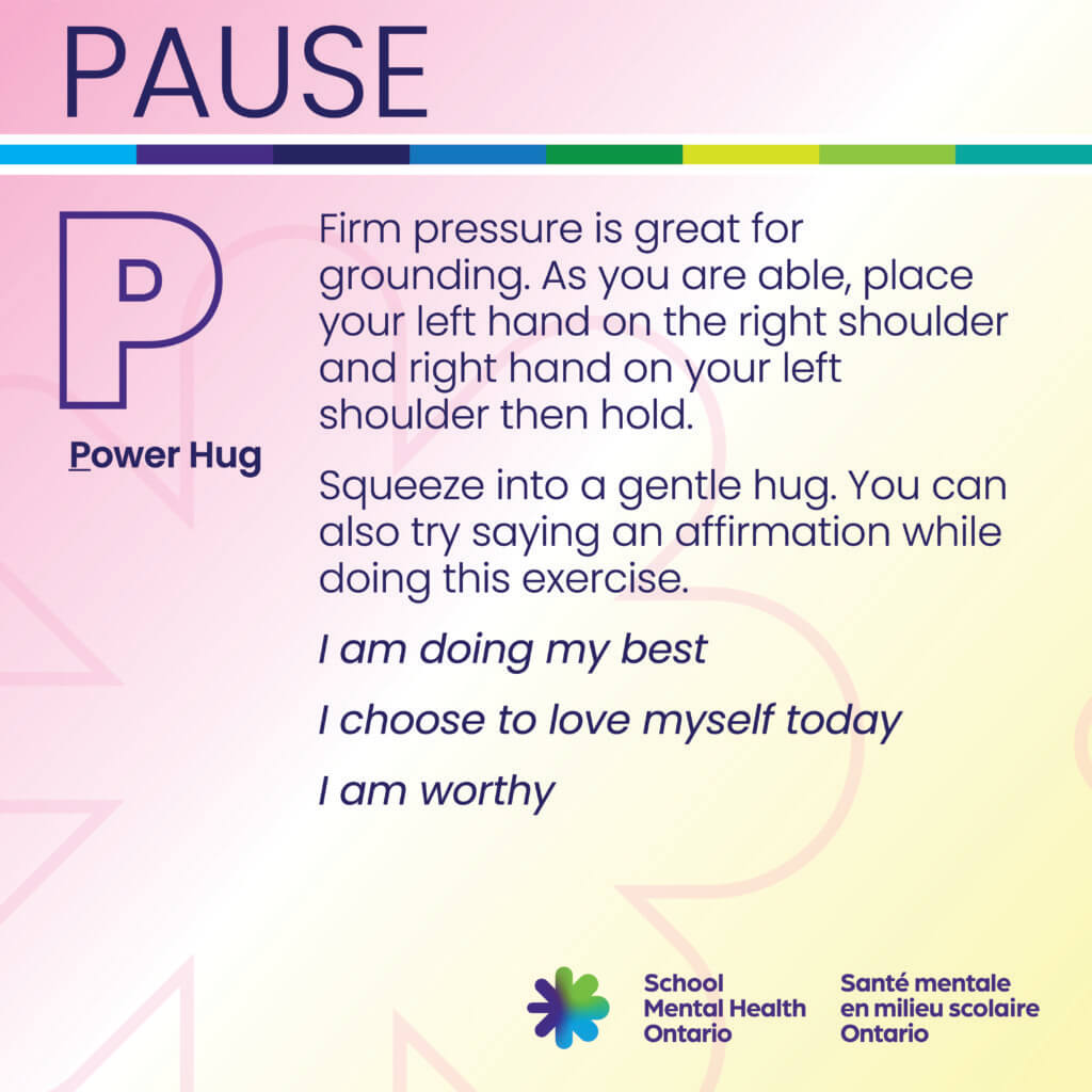 Power hug text, a full description follows.