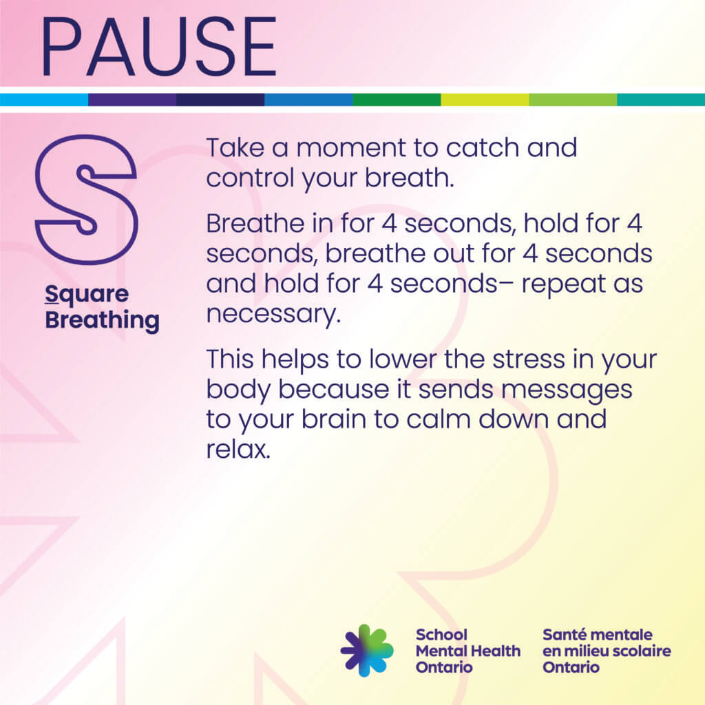 Square breathing text, a full description follows.