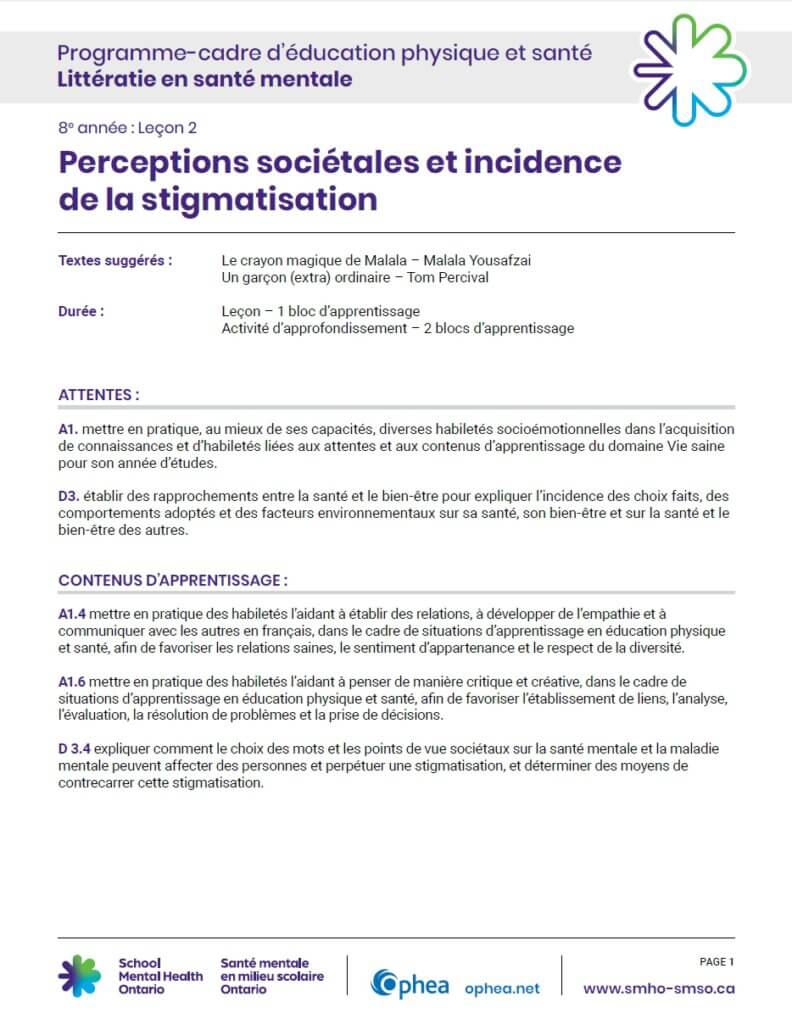 8 année Leçon 2