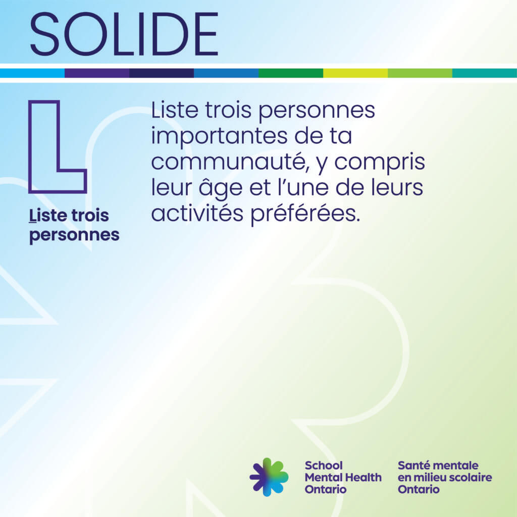 Texte L – Liste trois personnes. Une description complète est fournie ci-après.