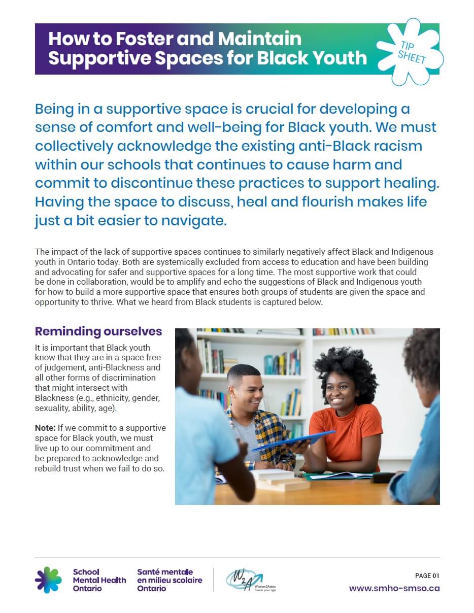 How to foster and maintain supportive spaces for black youth