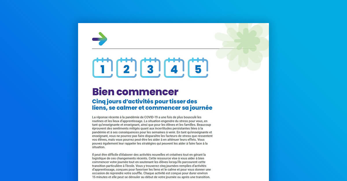 Bien commencer