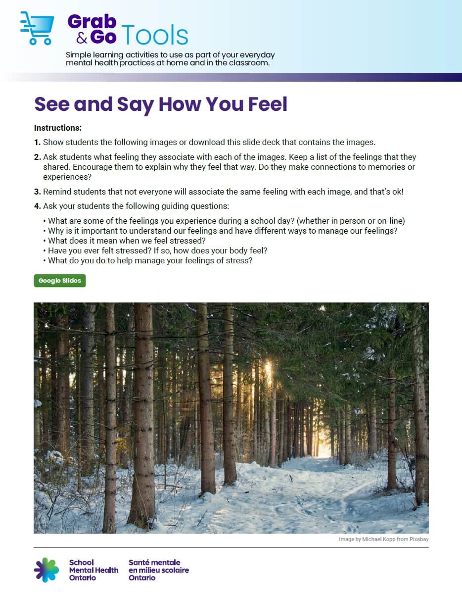 See and say how you feel