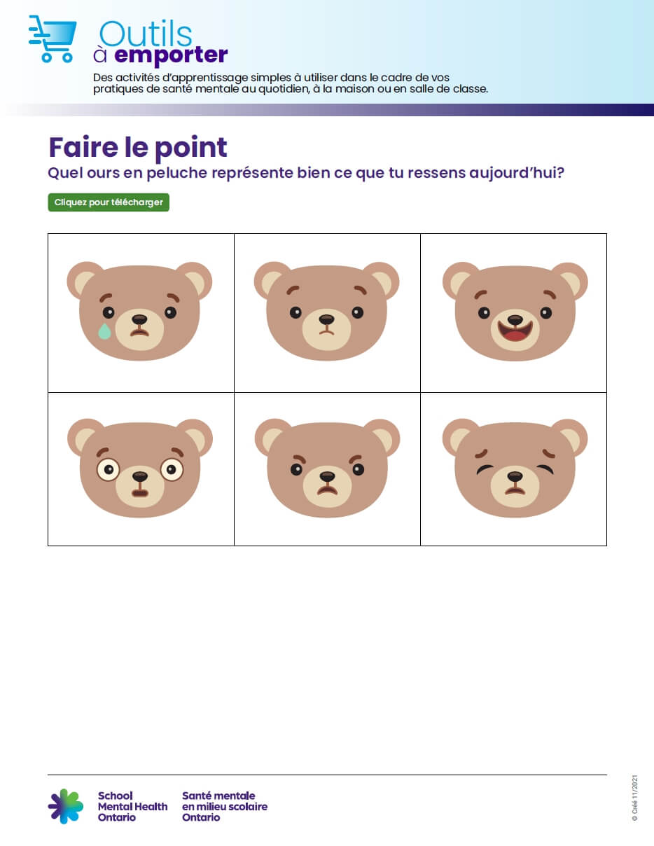 Faire le point - prescolaire