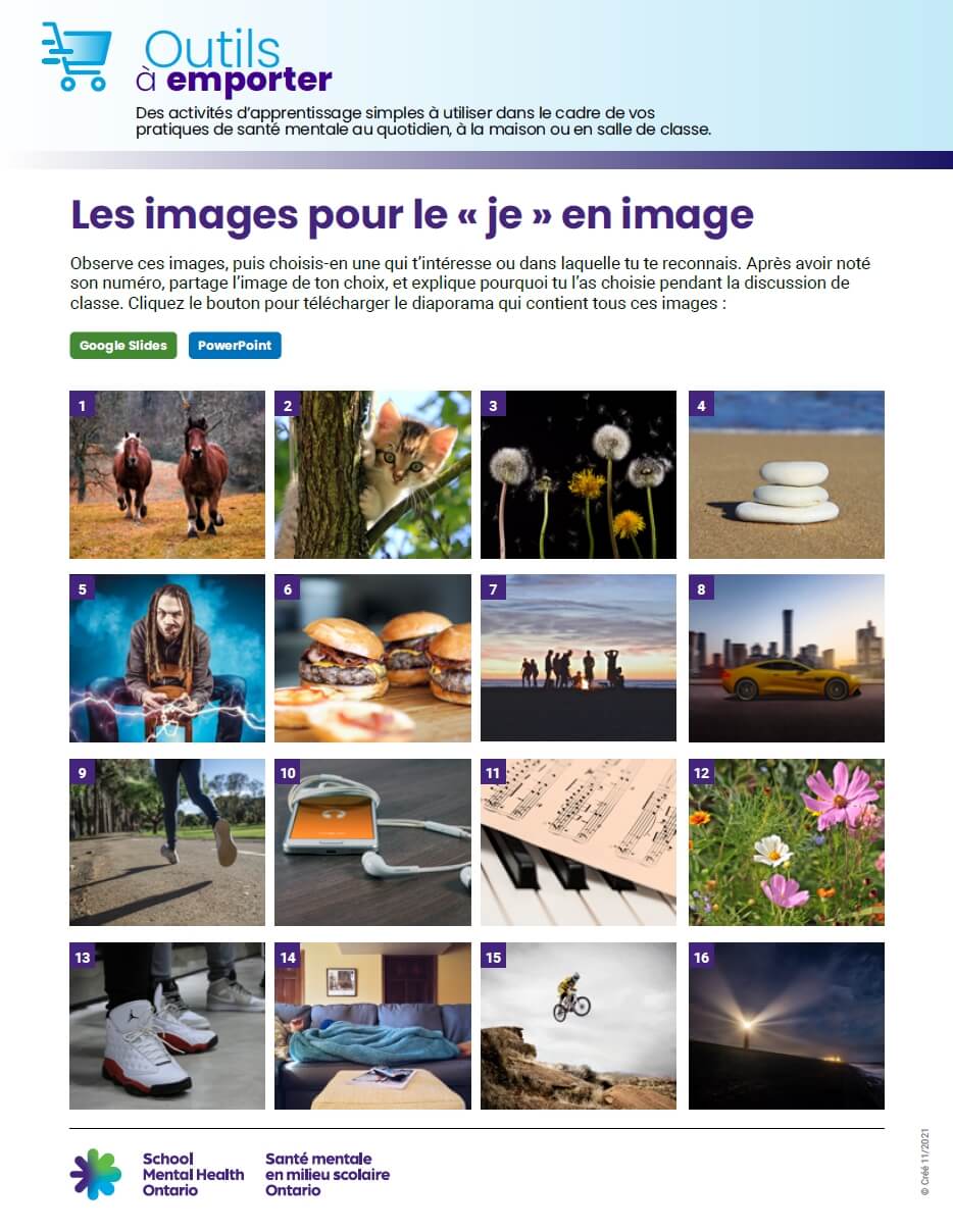 Le « je » en image - secondaire