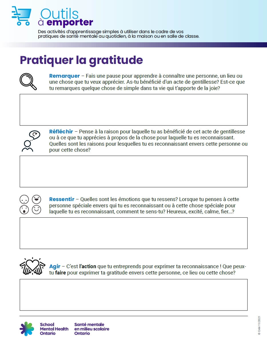 Pratiquer la gratitude