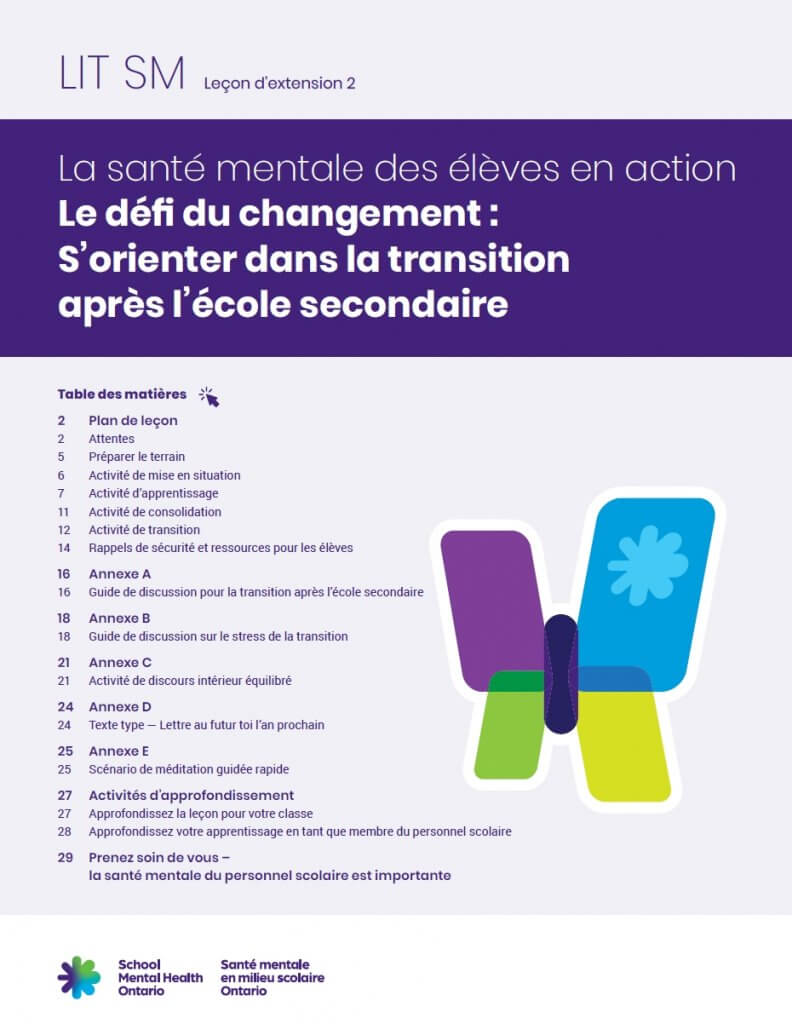 Le défi du changement : Plan de leçon