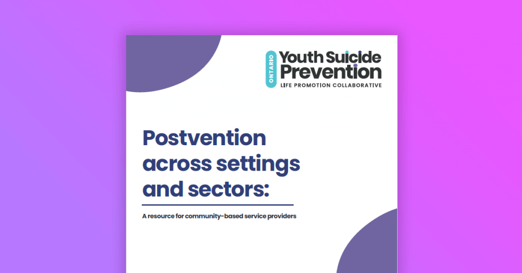 Postvention across settings and sectors
