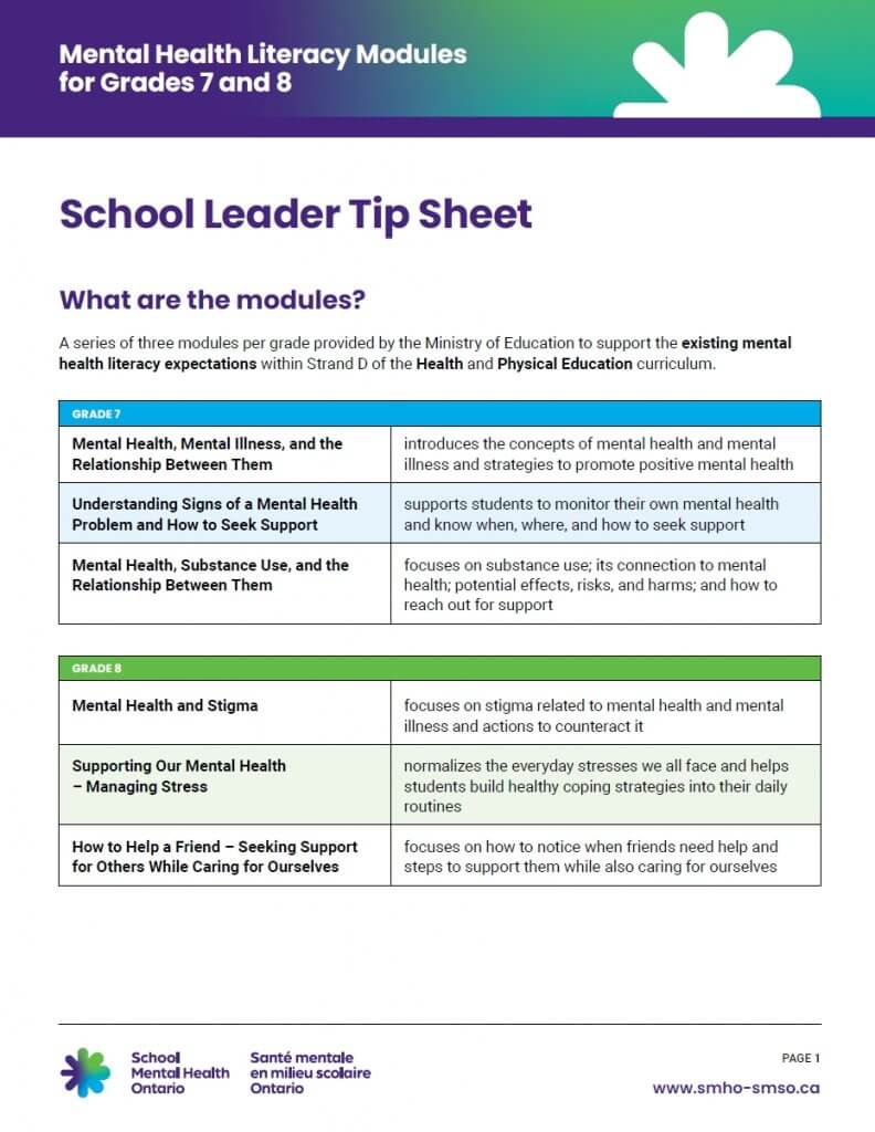 School Administrator Tip Sheet