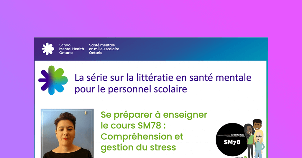 SM78 Comprehension et gestion du stress