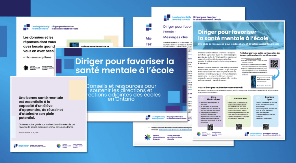 Diriger pour favoriser la santé mentale à l'école : Trousse de mobilisation