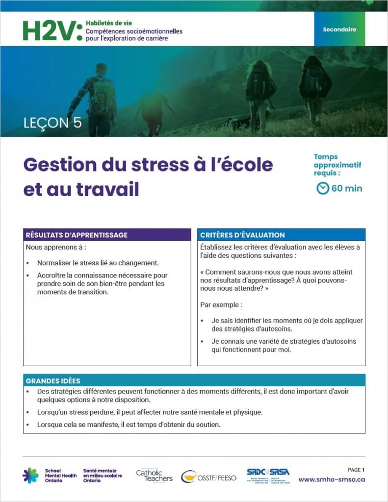 Plan de leçon 5