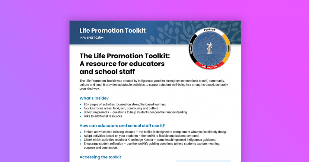 A resource for educators and school staff
