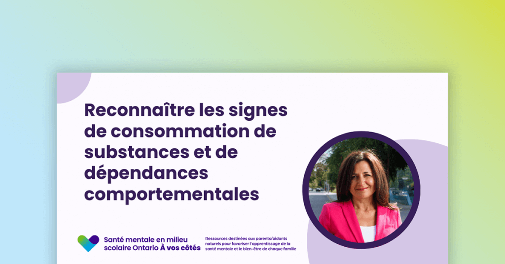 Webinaire - Reconnaître les signes de consommation de substances et de dépendances comportementales