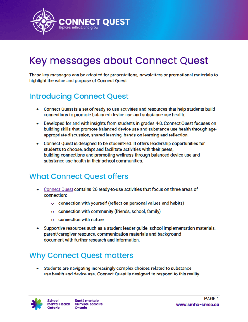 Key messages