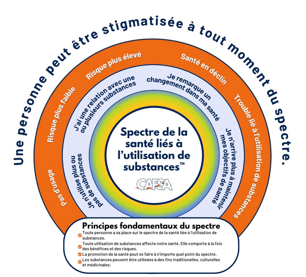 Description of CAPSA"s Substance Use Health Spectrum